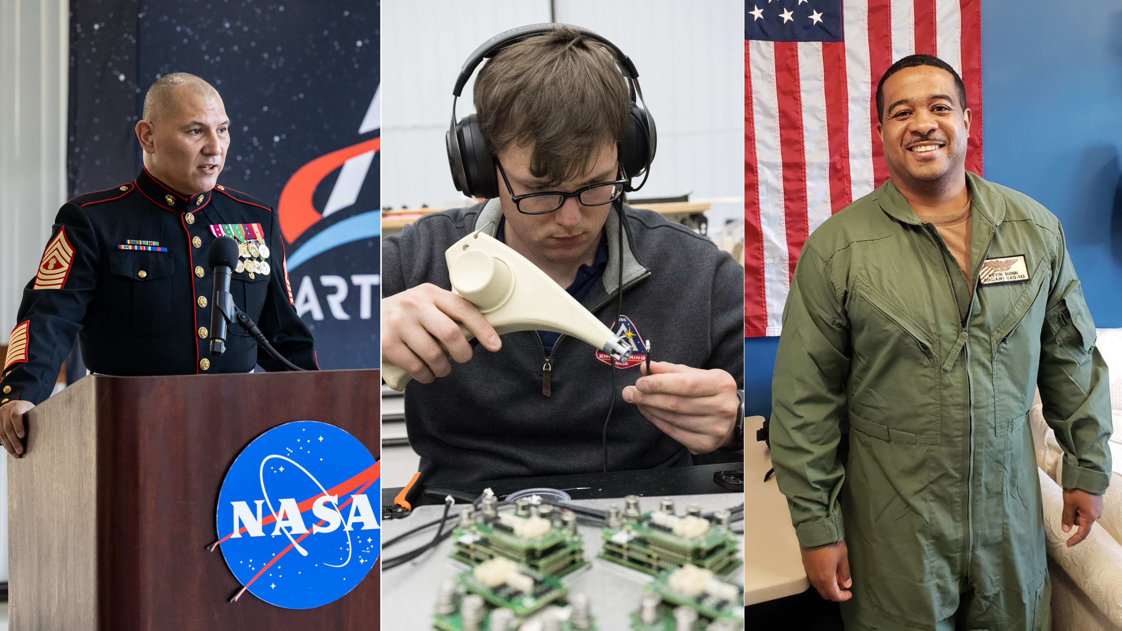Imagem relacionada à notícia: Programa NASA Construi Ponte De Carreiras Militares Para Carreiras Civiles Para Membros da Equipe Johnson