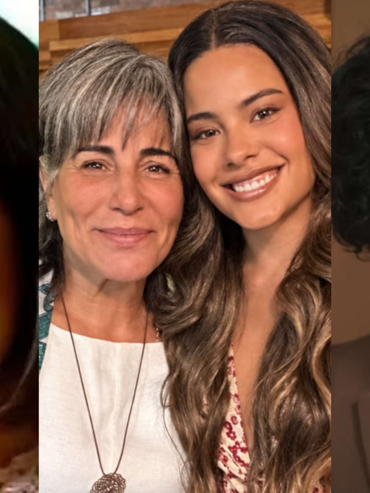 Intérpretes de Maria de Fátima, Gloria Pires e Bella Campos posam juntas no exterior: 'Feliz'
