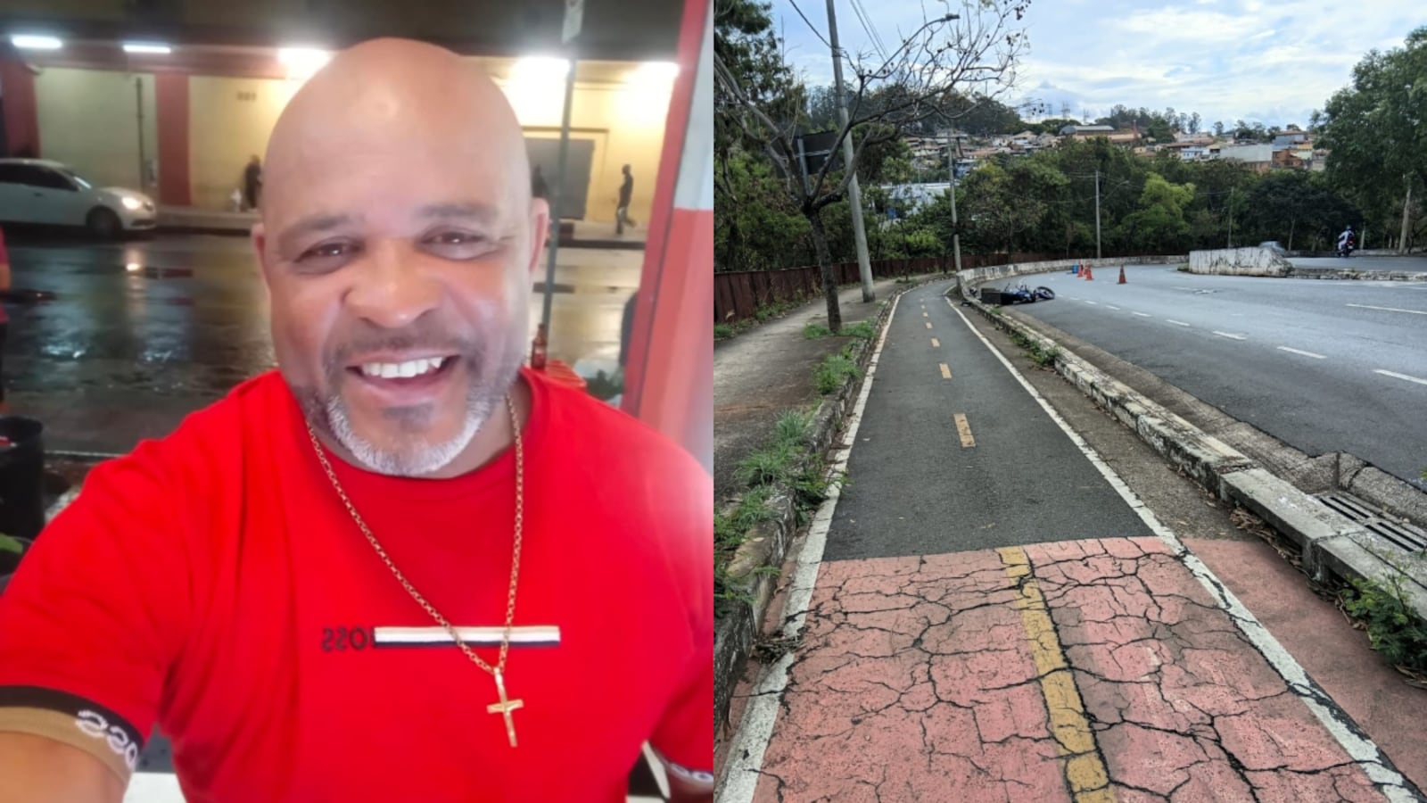 José Vicente Severino, de 52 anos, morreu após uma colisão lateral com o veículo