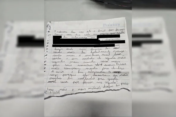 A carta dramática que libertou uma menina do horror e da exploração em casa