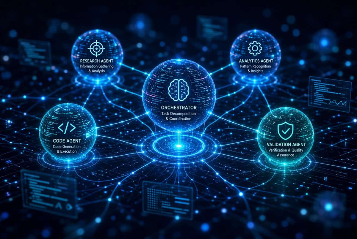 Agentes de IA trabalhando de forma autônoma