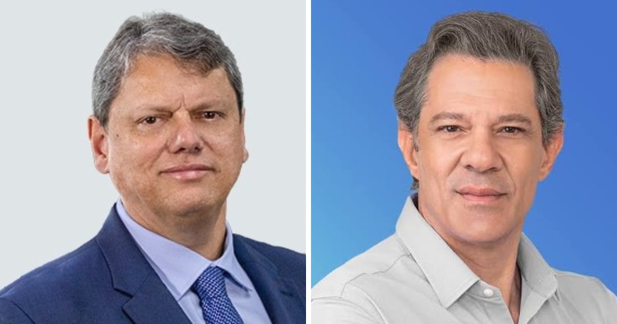 Real Time: Tarcísio tem 53% das intenções de voto no 1° turno em São Paulo; Haddad soma 38%