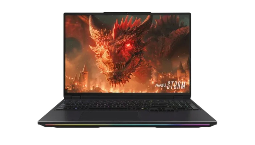 Um Notebook Gamer Avell STORM 570 Ti pode ser encontrado por menos de R$16.000 — Foto: Reprodução/Avell