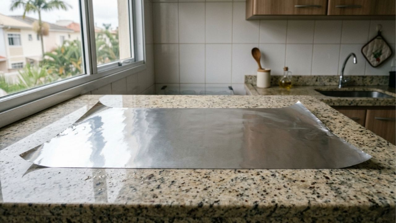 Para que serve o lado brilhante e o lado fosco da folha de alumínio?