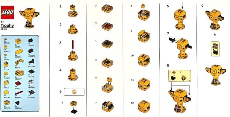 Como fazer o troféu LEGO do Campeonato Mundial de Pokémon/XP 2026