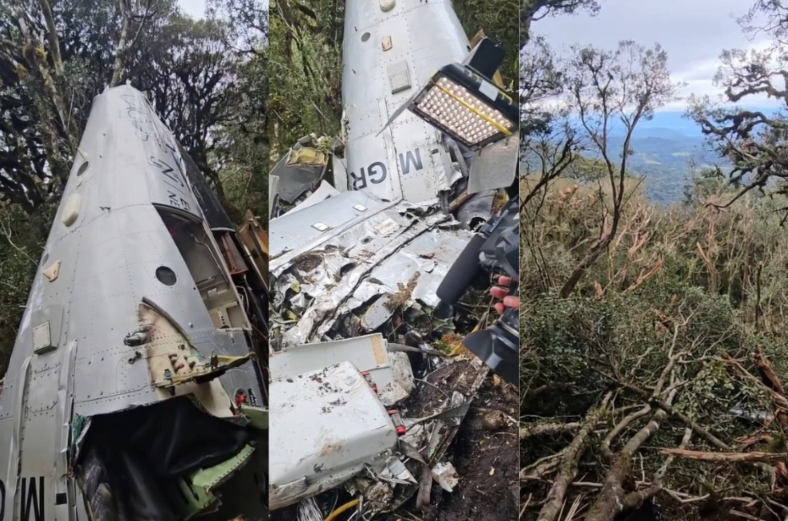 Jornalista Lucas Martins esteve na regi&atilde;o e registrou imagens dos destro&ccedil;os, exibidas no jornal Brasil Urgente, da Band