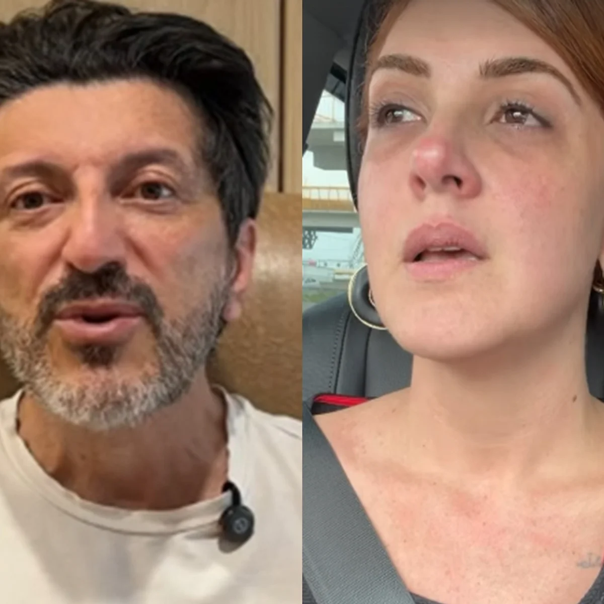 Esposa de Lito Sousa chora e desmente boatos sobre melhora do youtuber