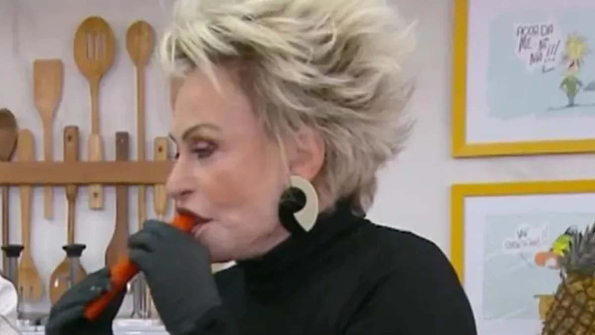 Ana Maria Braga faz piada de duplo sentido e cita Jonas ao vivo: "22 cm"