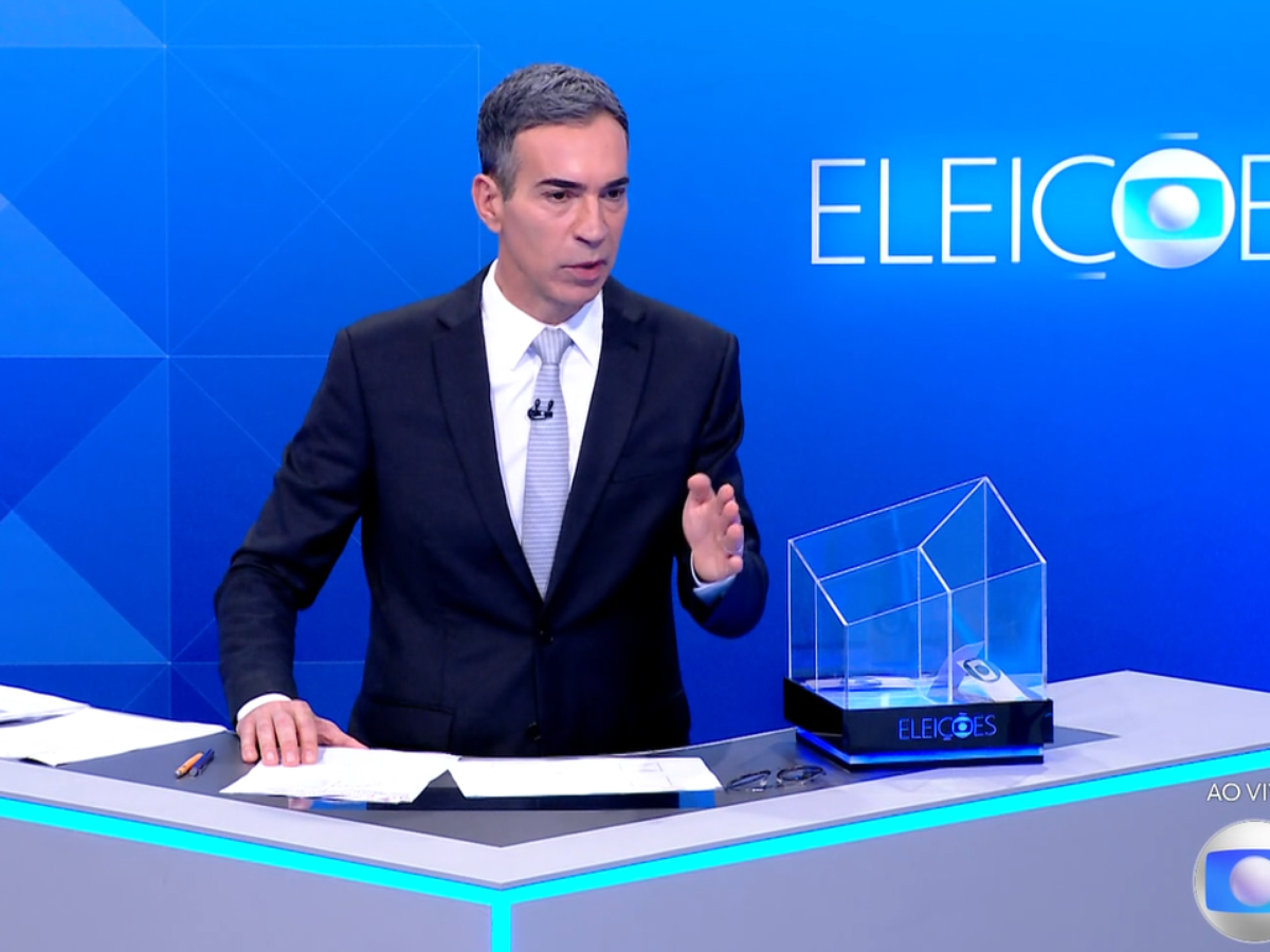 Opinião: Tralli se salva no fim e evita virar peça decorativa de Flávio e Lula em debate