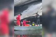 Bombeiros procuram vítima de afogamento