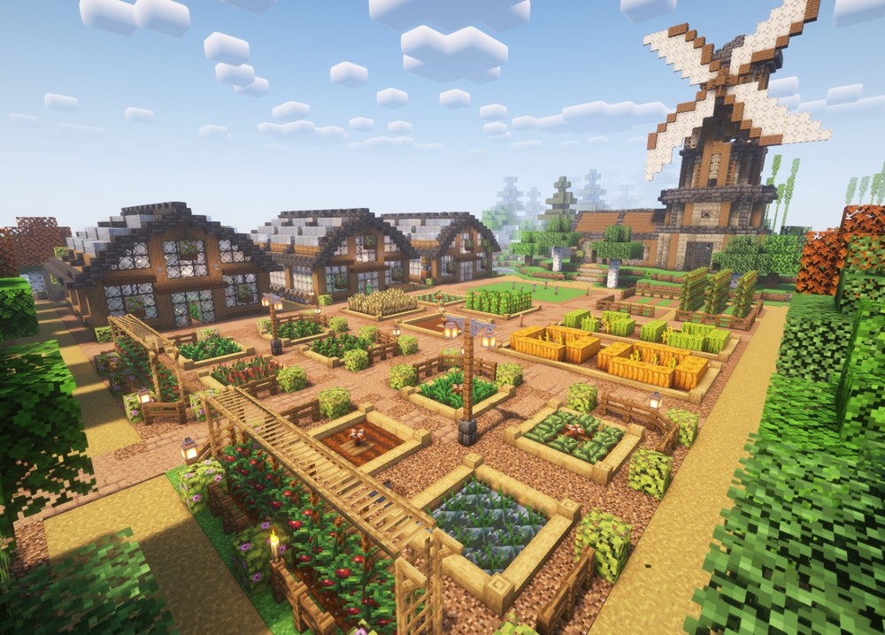 Society - Sunlit Valley é um modpack de Minecraft inspirado em Stardew Valley — Foto: Reprodução/Society - Sunlit Valley