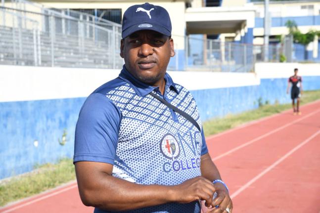 Duane Johnson, head coach of the Jamaica College track and field team.