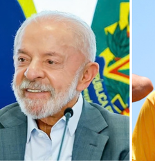 Luiz Inácio Lula da Silva (PT) e Flávio Bolsonaro (PL) Foto: Divulgação