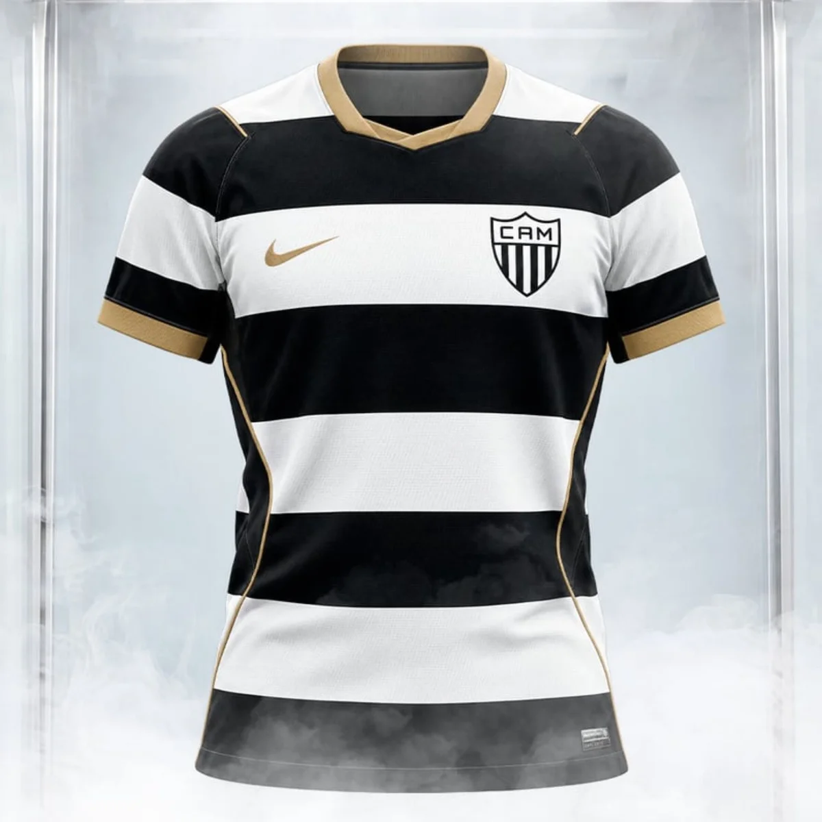 Manto da Massa: Atlético-MG divulga novo uniforme com listras horizontais