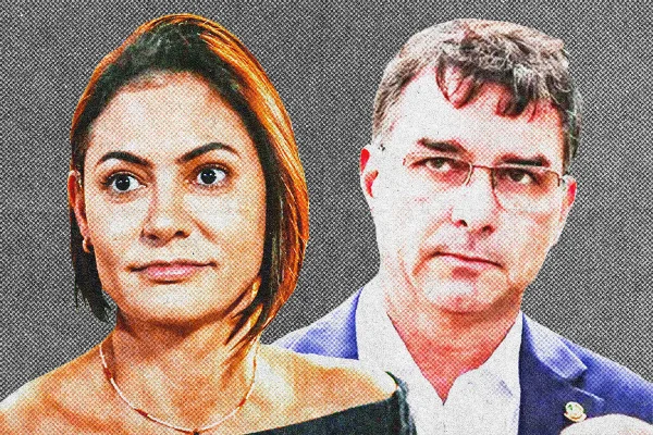 Flávio encerra campanha do 1º turno sem agenda de rua com Michelle - destaque galeria