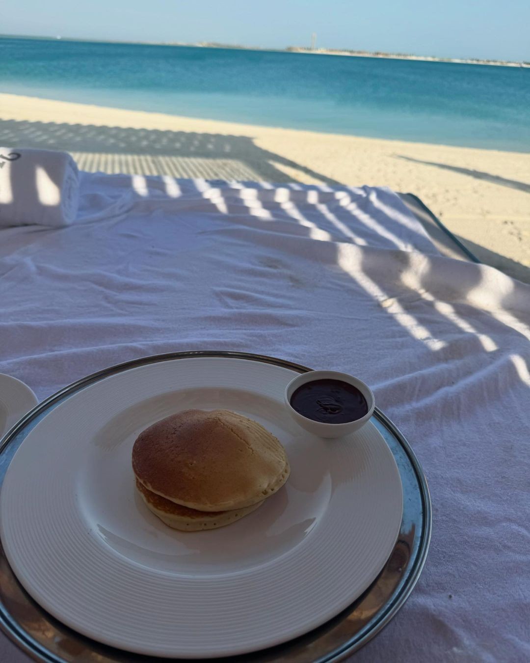 Culinária do luxuoso resort onde Cristiano Ronaldo ficou hospedado com a família — Foto: Reprodução Instagram