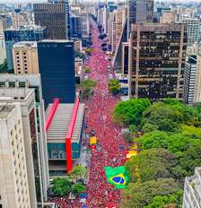 Presidente da República, Luiz Inácio Lula da Silva, durante ato "Lula em São Paulo, O Brasil Pronto Pra Mais" na Avenida Paulista, em São Paulo - SP. Foto: Ricardo Stuckert