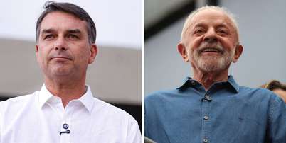 Flávio Bolsonaro e Lula disputam segundo turno das eleições de 2026 Foto: Montagem: Estadão Conteúdo