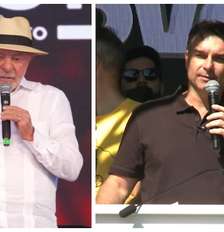 Lula e Flávio Bolsonaro chegam à reta final da campanha antes do primeiro turno Foto: @Lula e @SimoneMarquette via YouTube / Estadão