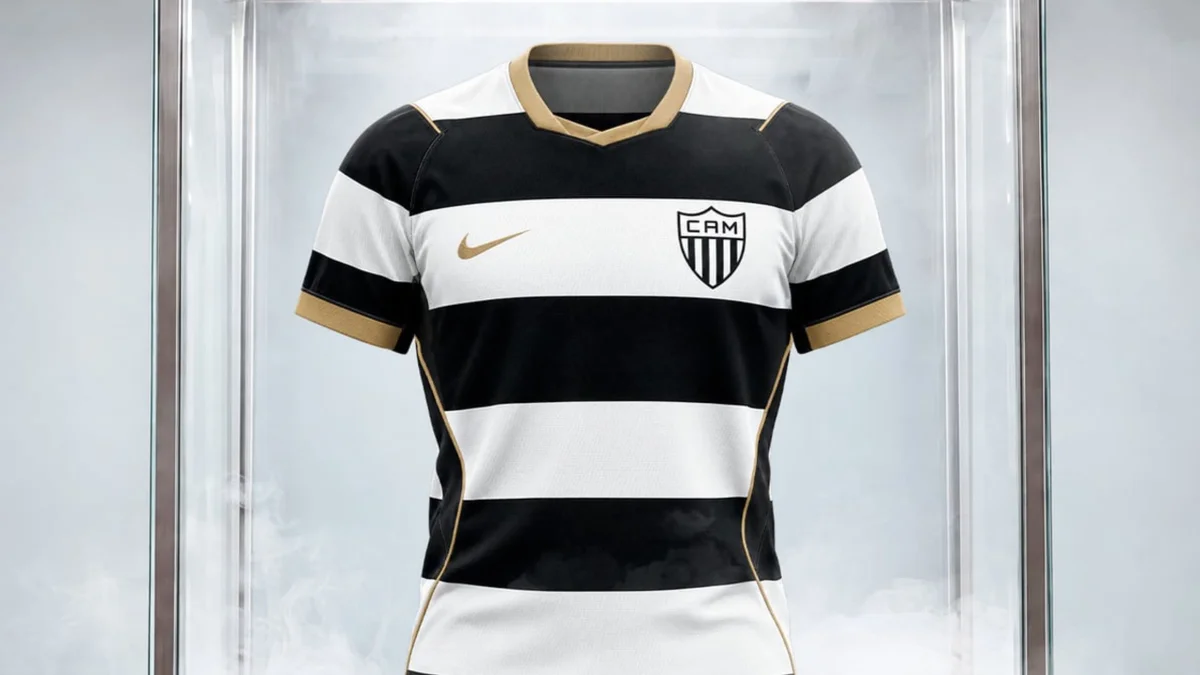 Manto da Massa: Atlético-MG divulga novo uniforme com listras horizontais