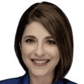 Professional shot of woman in blue blazer