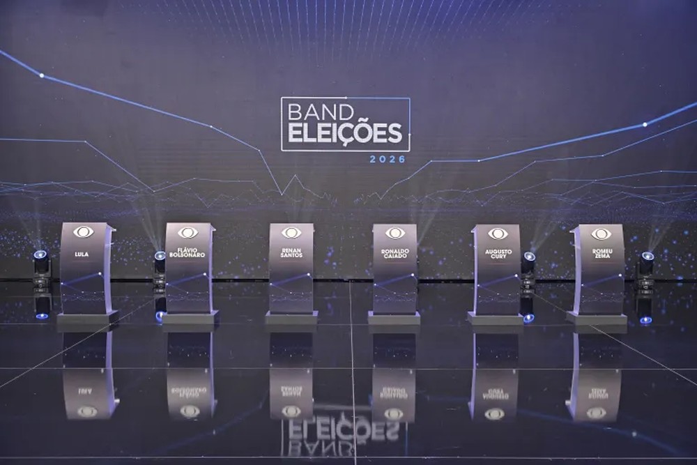 Debate no 2º turno vai reunir Lula e Flávio Bolsonaro pela primeira vez cara a cara na campanha — Foto: Renato Pizzutto/Band